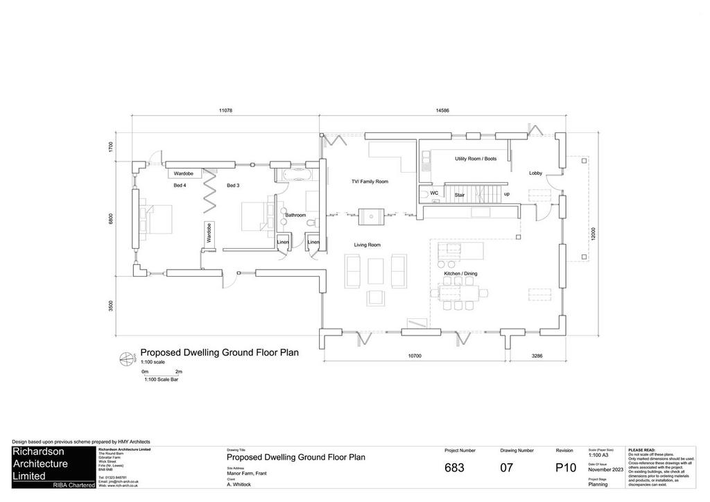 WD 2023 1328 F Floor Layout 683 07 P10 Proposed Dw