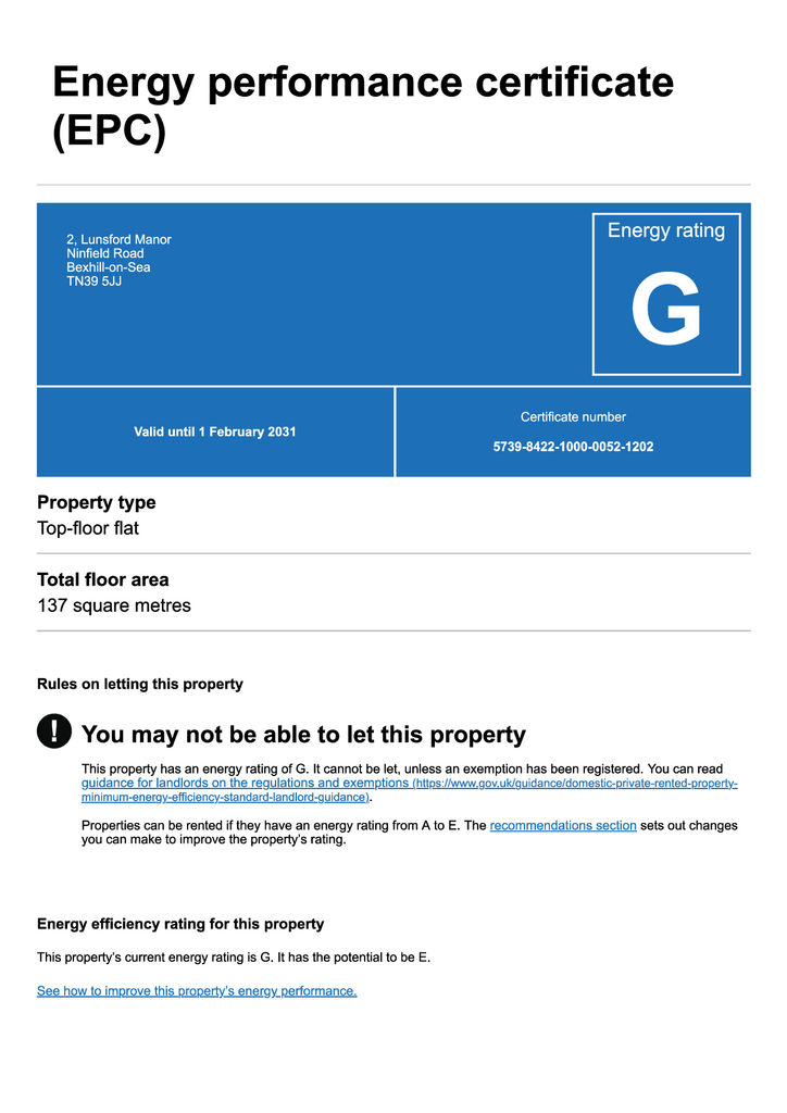 EPC (Contains public sector information licensed under the Open Government Licence v3.0.)