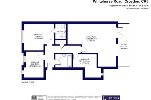 3 bedroom apartment for sale, Flat 5, 170 Whitehorse Road, Croydon