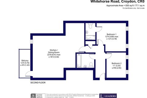 2 bedroom apartment for sale, Flat 6, 170 Whitehorse Road, Croydon
