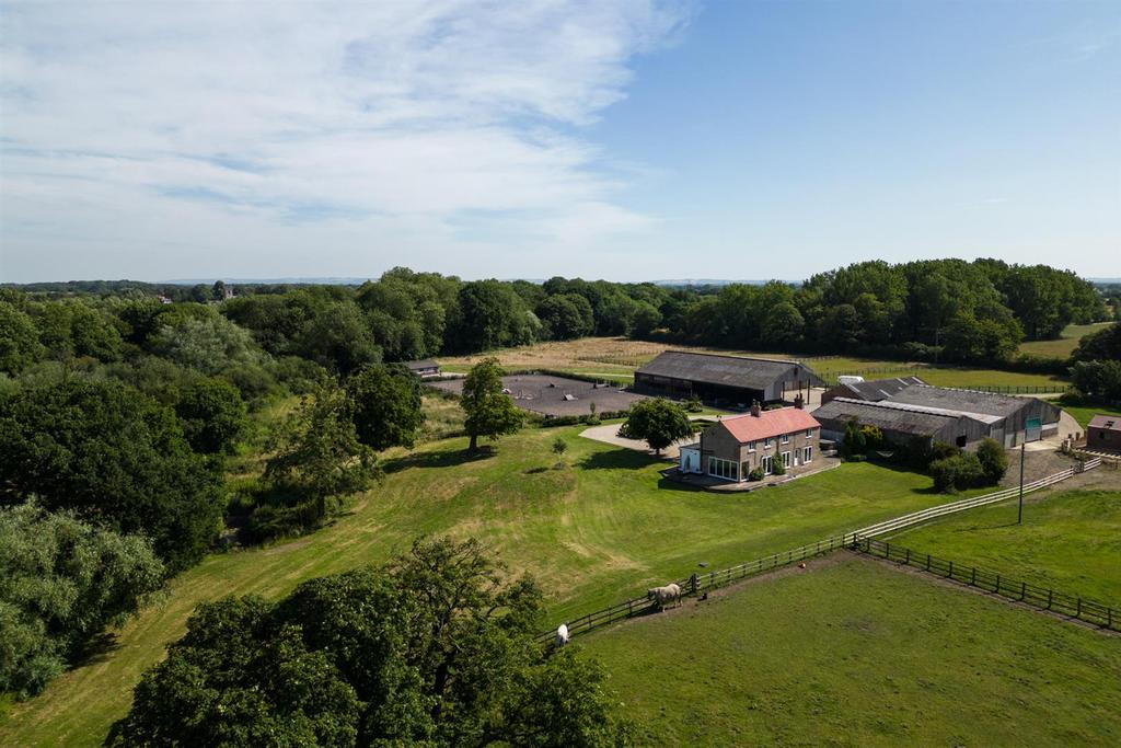 Gunby Hall Cottages - aerial