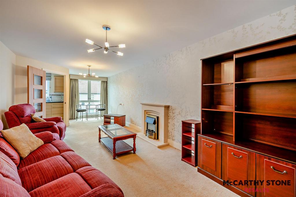 Living room, fireplace