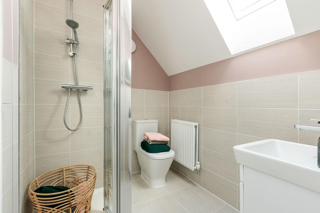 A bright shower room to start the day right