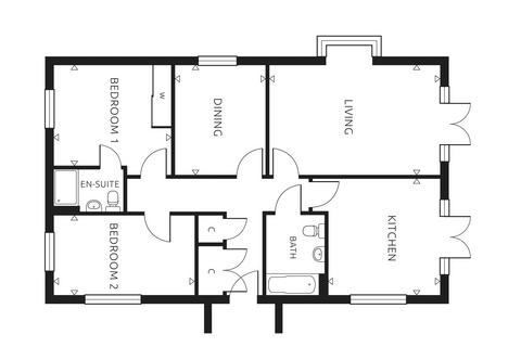 2 bedroom bungalow for sale, Plot 1 Brantham Heights, Slough Road, Brantham, Manningtree, CO11
