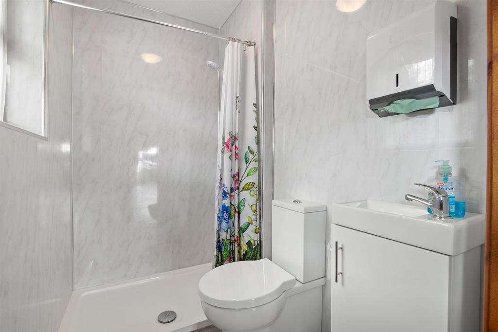 Shower room in garage