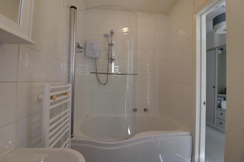 View of P bath and into bedroom