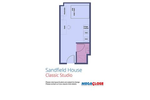 Studio to rent, Flat 408, Sandfield House, 5 Mansfield Road, Nottingham, Nottinghamshire, NG1 3FB, United Kingdom