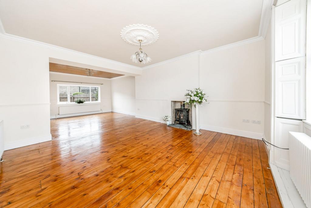 Open plan living dining room