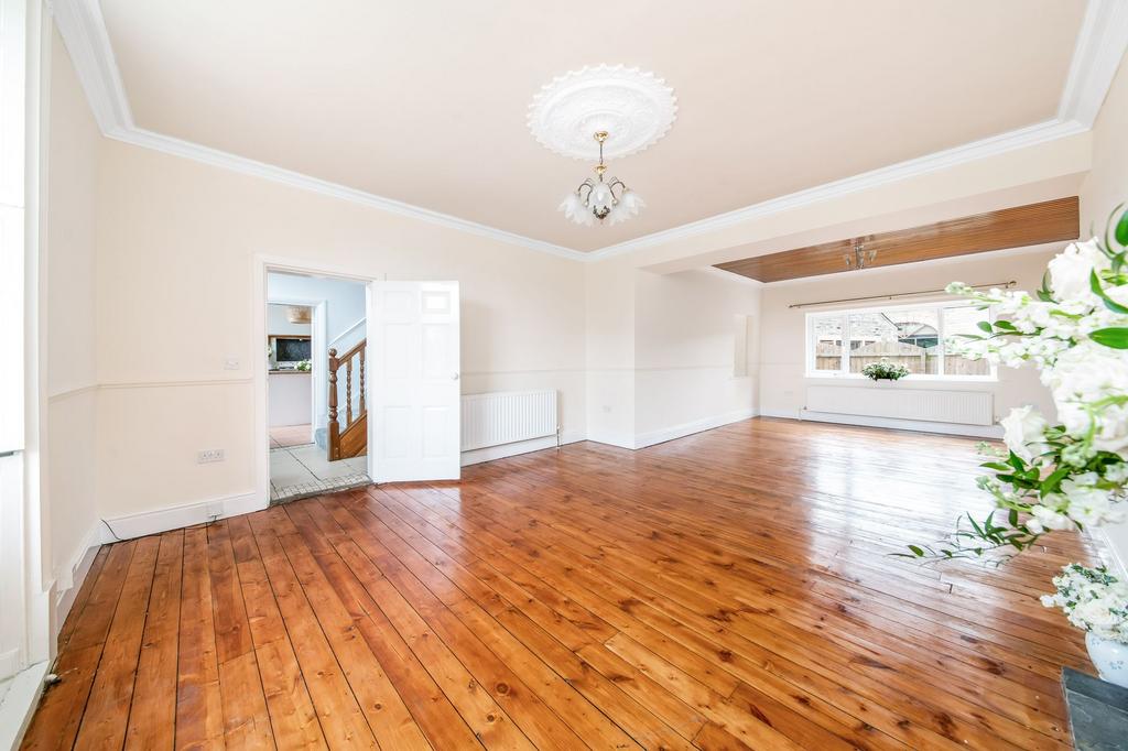 Open plan living dining room