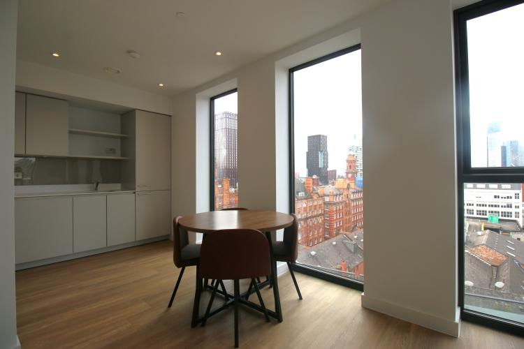 Kitchen and View