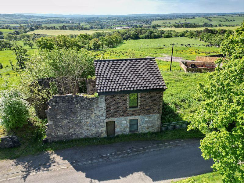 Drone photo looking