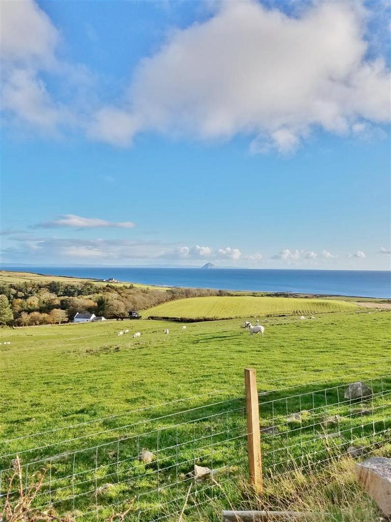 View from the garden  to Ailsa Craig