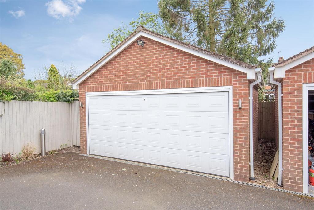 Detached double garage