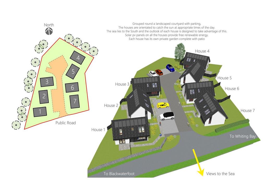 Bramble Wynd, Kilmory, Isle of Arran 3 bed property with land for sale