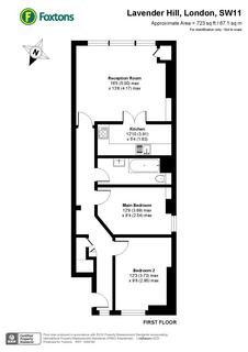 2 bedroom flat for sale, 198A Lavender Hill, London, SW11 1JA