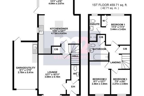 3 bedroom link detached house for sale, Priory Way, Newport NP18