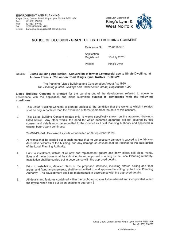 Listed Building Consent 1