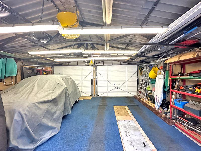 Inside garage