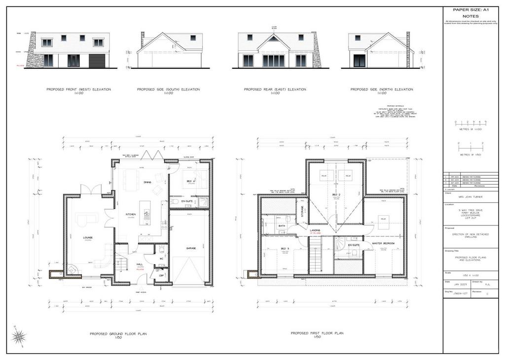 23 0201 FUL Proposed Elevations and Floor Plans 34