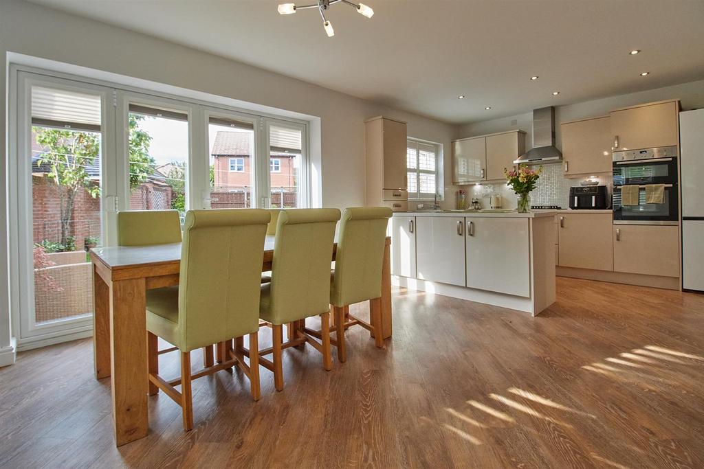 Open plan living dining kitchen