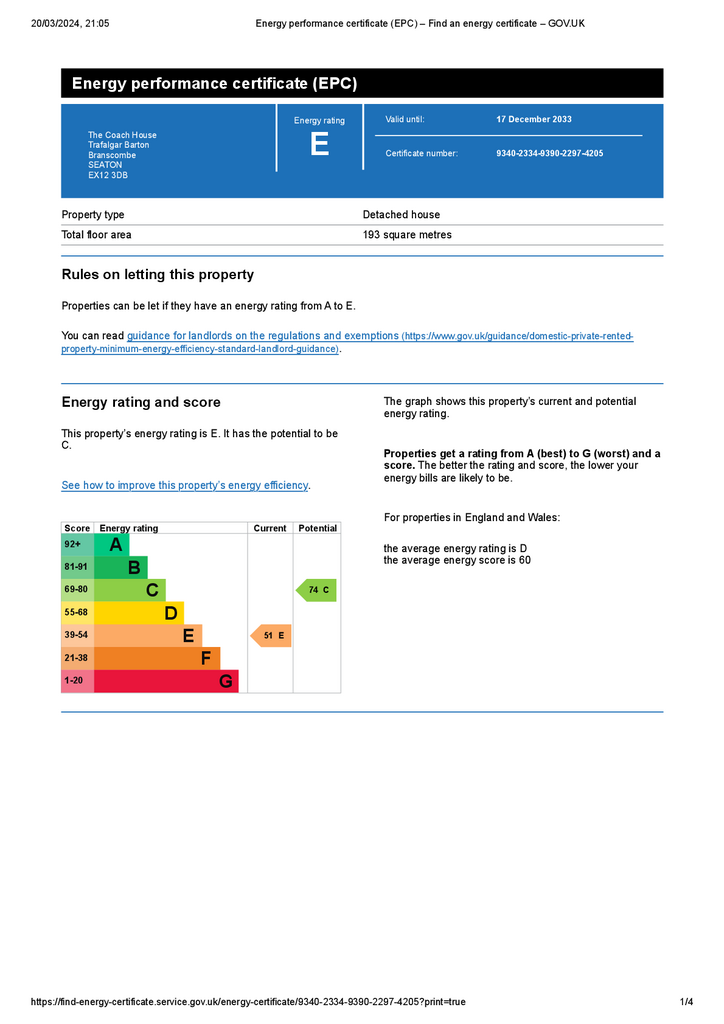 Energy performance c