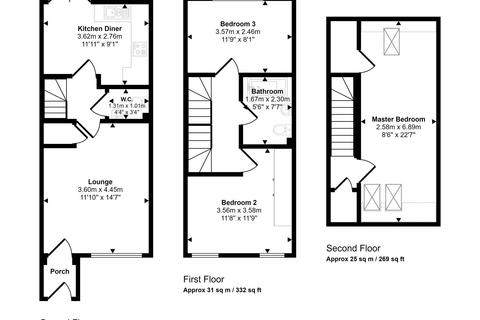3 bedroom townhouse for sale, Woolf Drive, Biddick Green, South Shields, Tyne and Wear, NE34 9JU