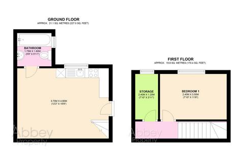 1 bedroom flat to rent, Stratford Road, (Middle), LU4 8NF