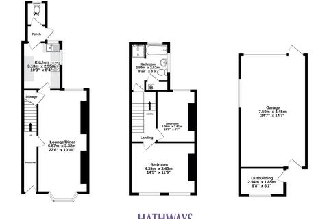 2 bedroom terraced house for sale, Llantarnam Road, Llantarnam, NP44
