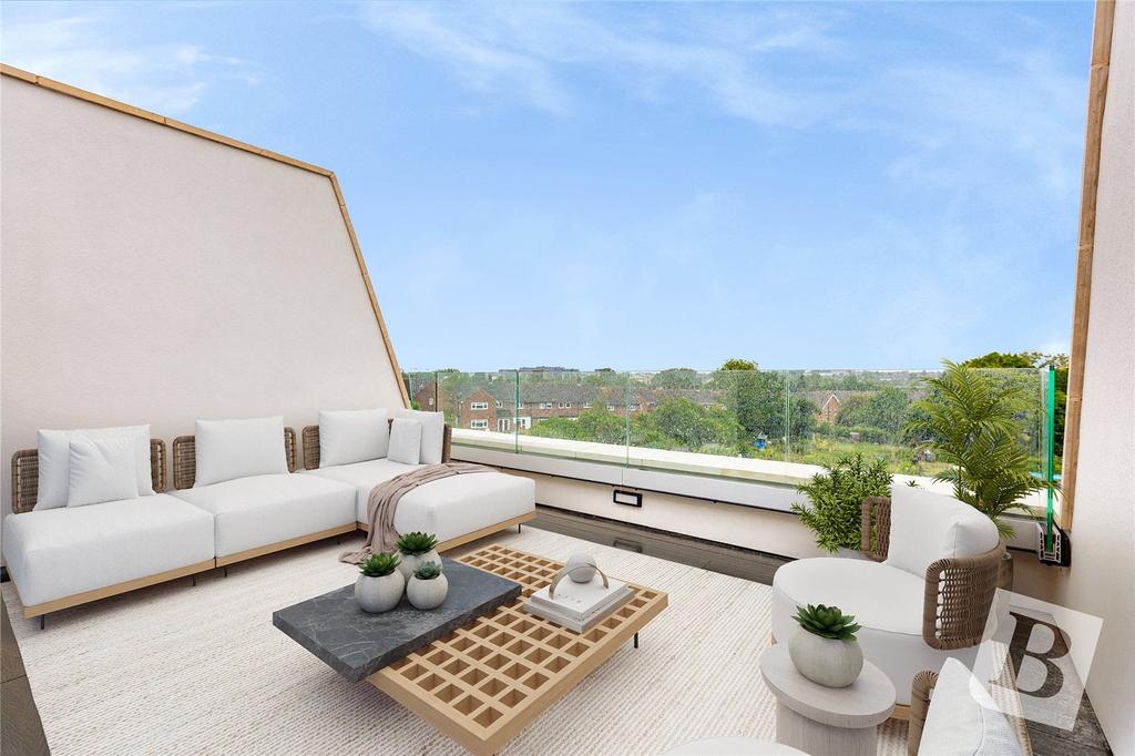 Staged Roof Terrace