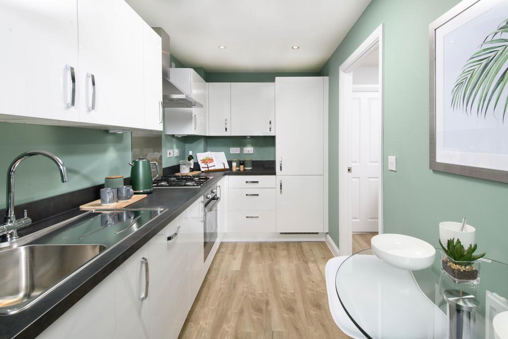 Kitchen inside The 3 bedroom Norbury