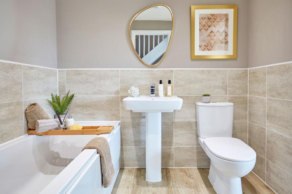 Family bathroom in the Norbury 3 bedroom home