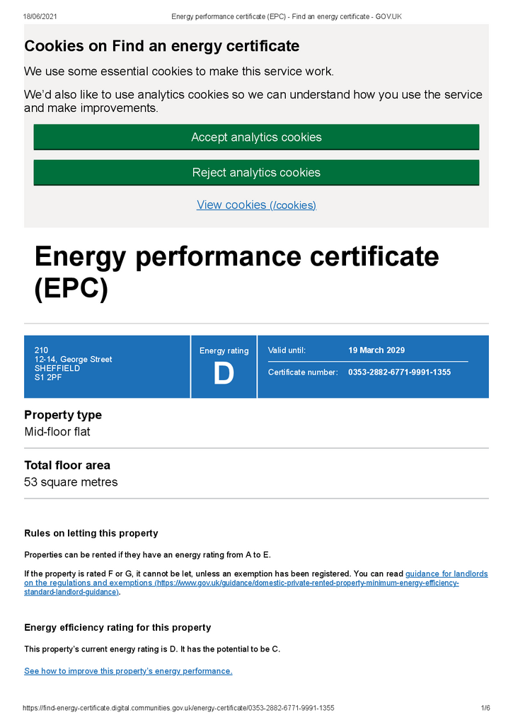 EPC Certificate