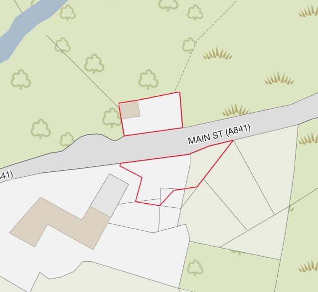 Title plan in red