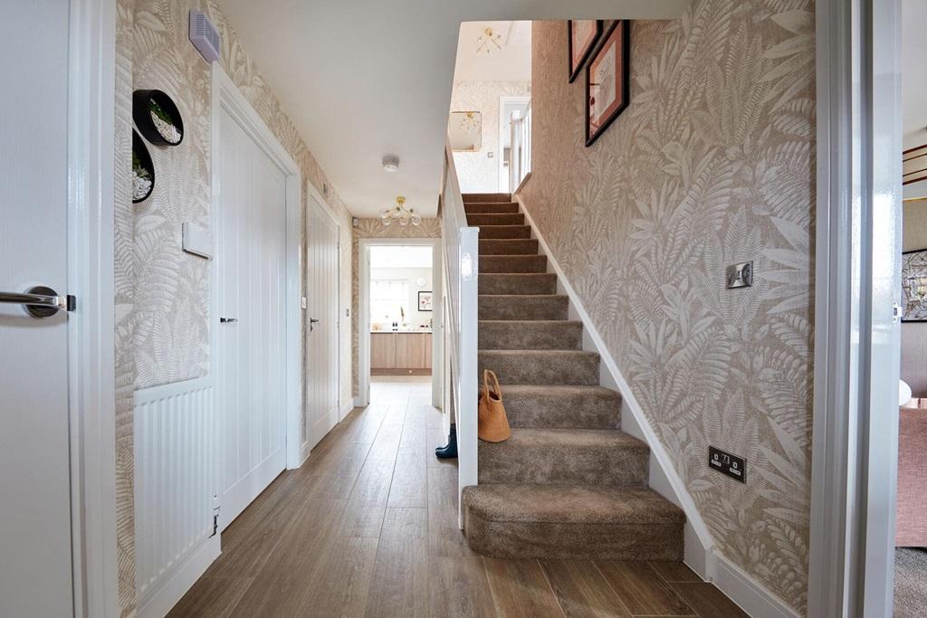 A separate entrance hallway with storage