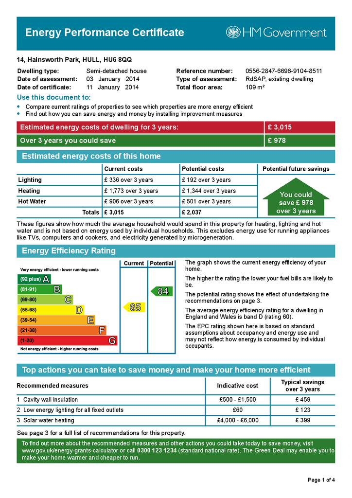 EPC Certificate
