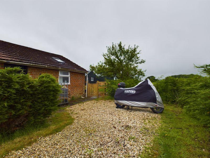 Gravel parking area