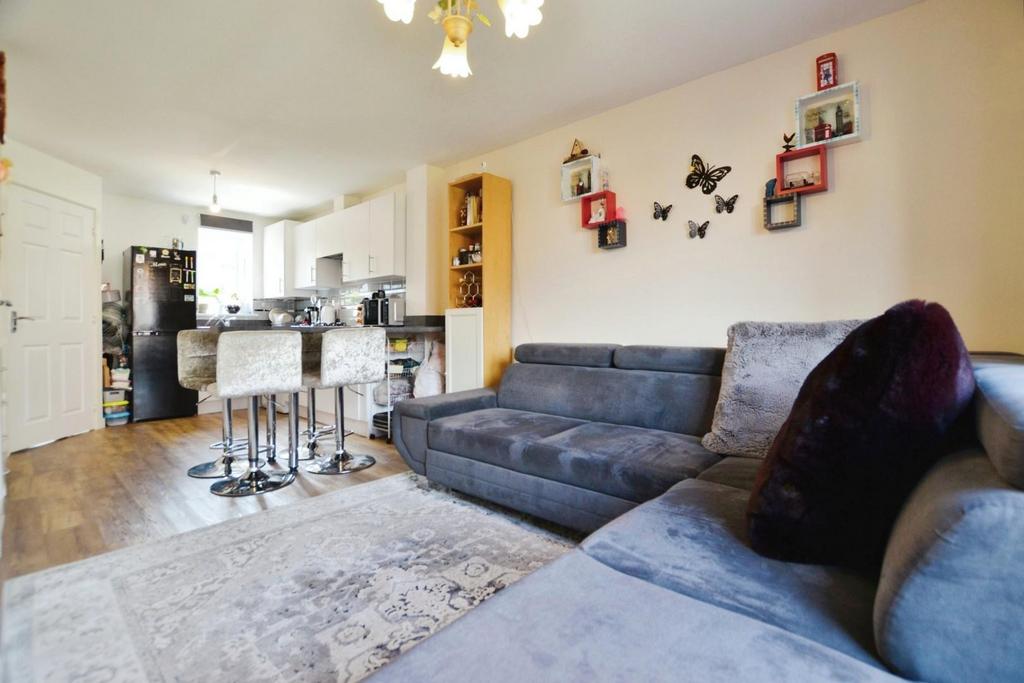 Open plan kitchen/living room