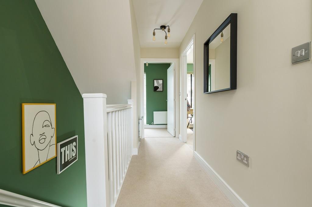 Bright and welcoming landing connecting rooms...