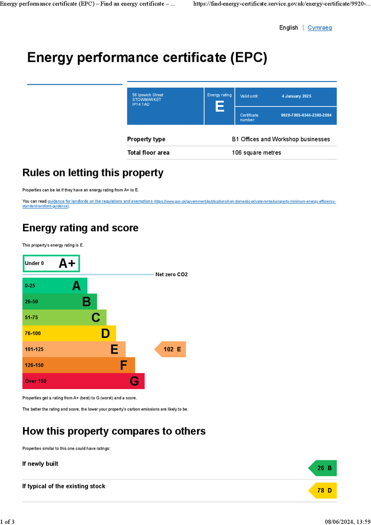 Energy performance certificate (EPC) – Find an ene