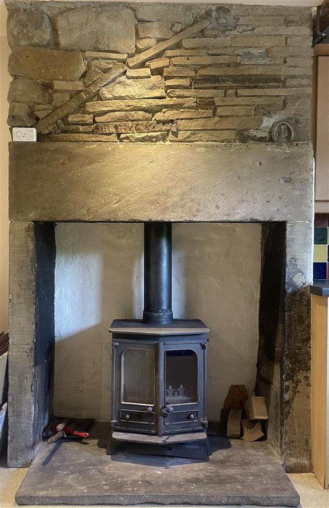 Kitchen fireplace