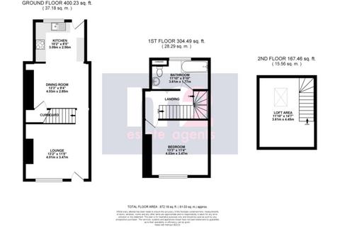 1 bedroom terraced house for sale, Osborne Road, Pontypool NP4