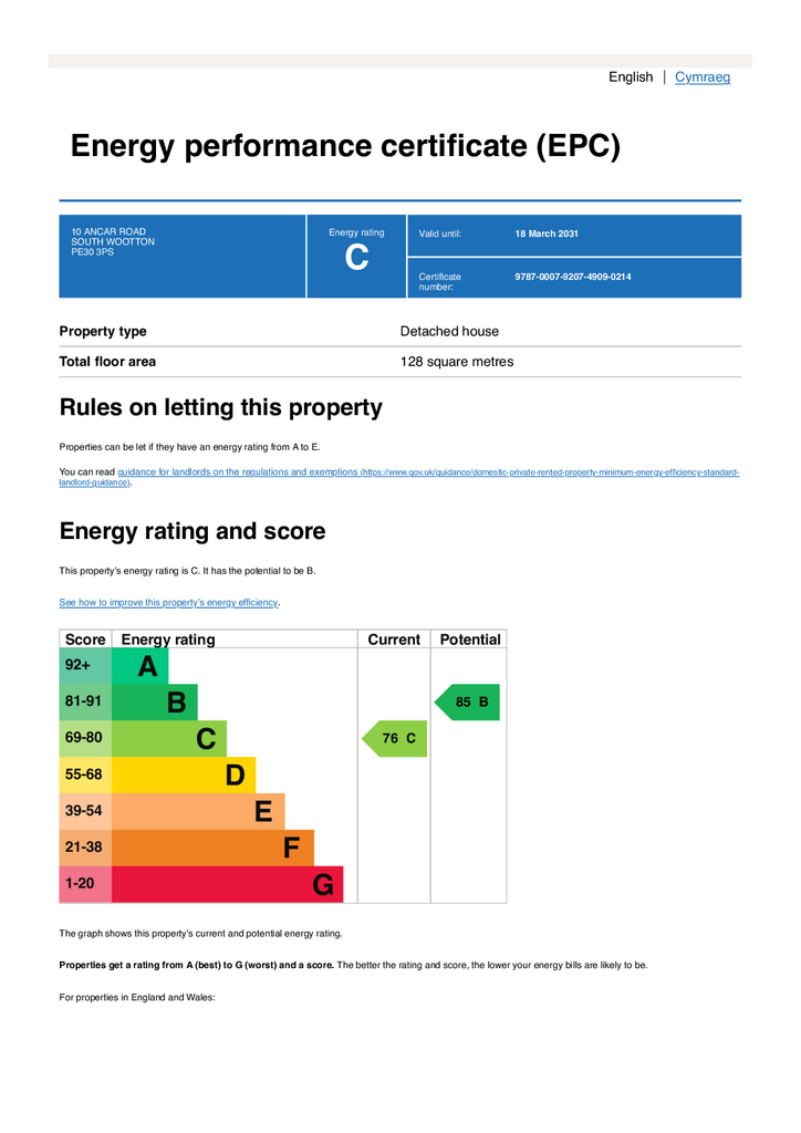 Energy Performance Certificate