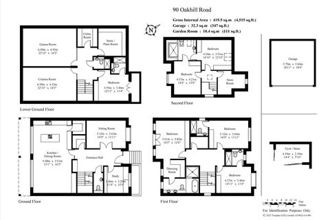 6 bedroom property with land for sale, Oakhill Road, Sevenoaks, Kent, TN13