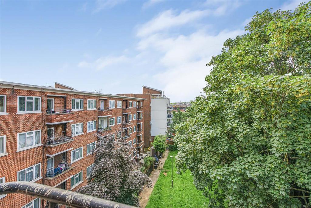 Balcony view, Rollo Court, Eden Harper SW11