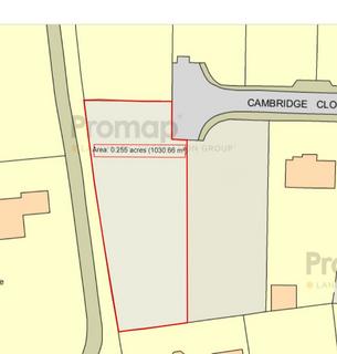 Plot for sale, Cambridge Close