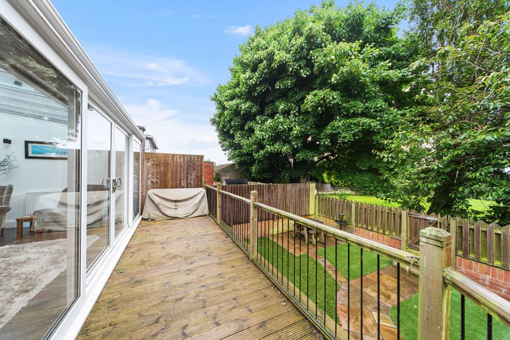 Terrace raised decking area