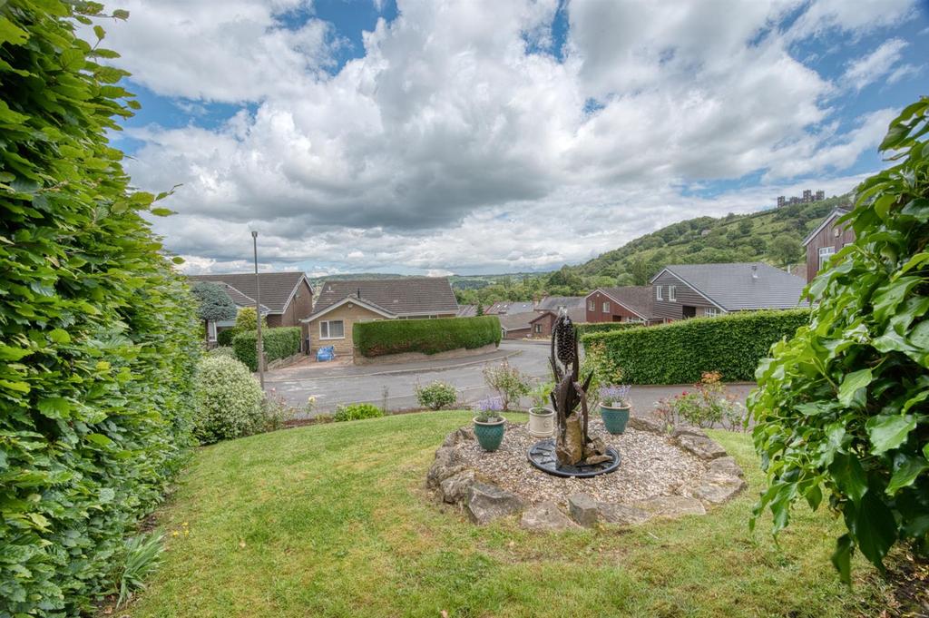 Front Garden and view to Riber Castle.jpg
