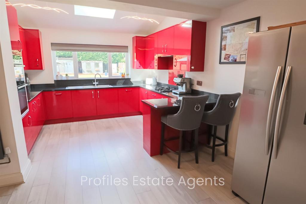 Luxury extended breakfast kitchen (rear).