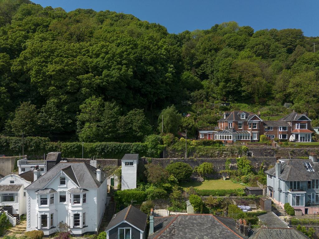 Drone shot - Woodend, Above Town, Dartmouth