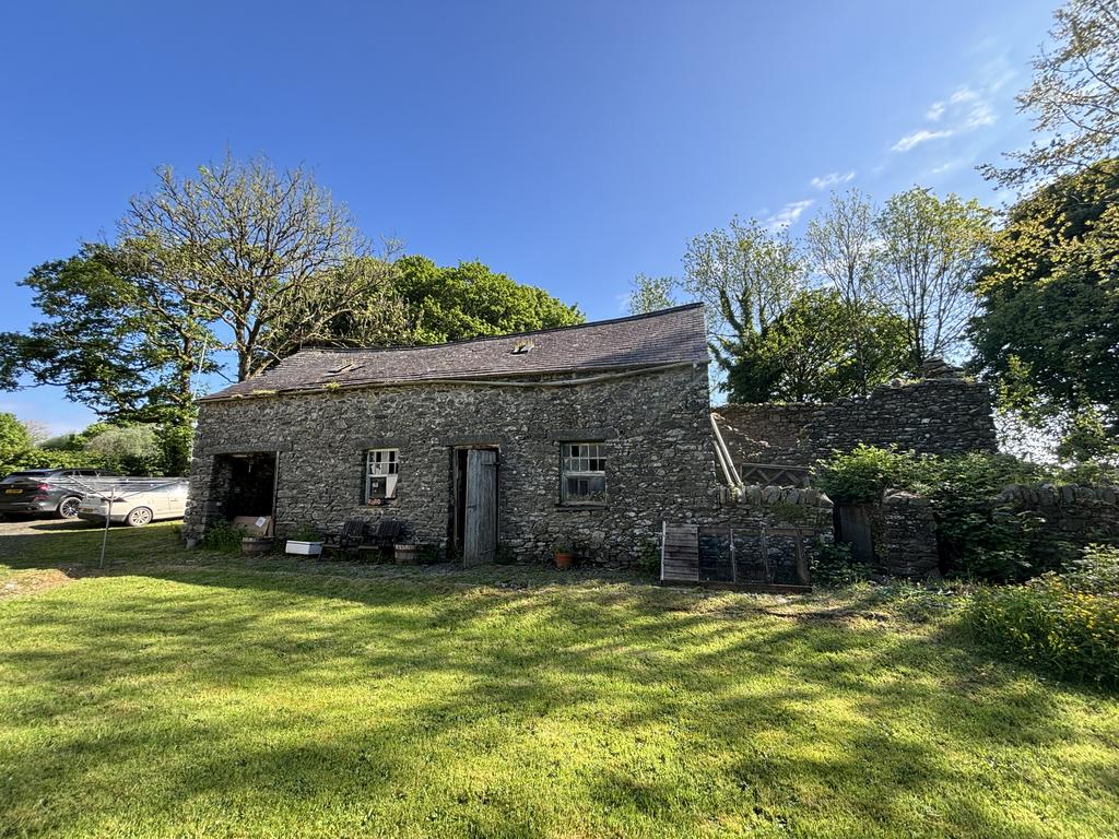 Detached stone and slate barn